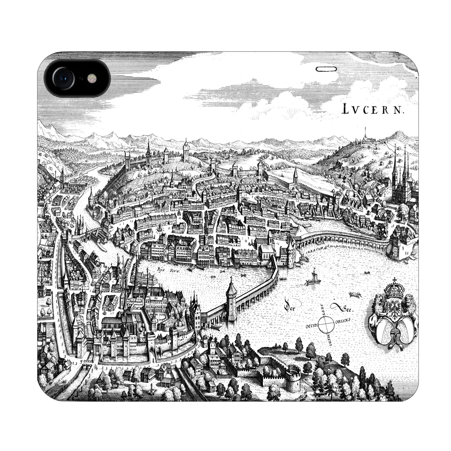 Coque Lucerne Merian Panorama pour iPhone 6/6S/7/8/SE 2/SE 3