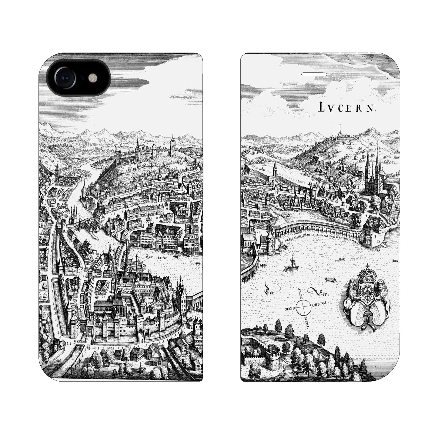 Coque Lucerne Merian Panorama pour iPhone 6/6S/7/8/SE 2/SE 3