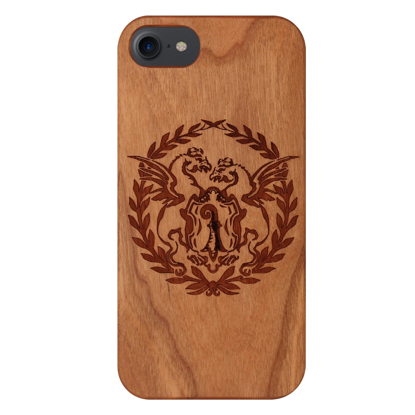 Coque en bois de cerisier Basilisk Eden pour iPhone 6/6S/7/8/SE 2/SE 3