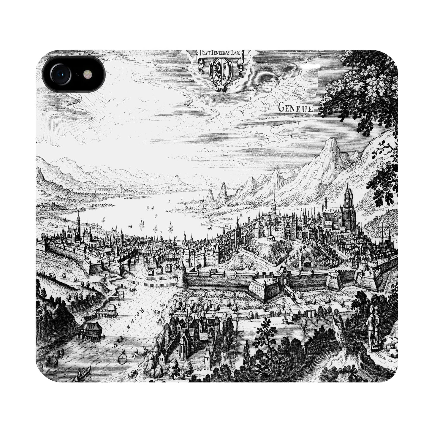 Coque Genève Merian Panorama pour iPhone 6/6S/7/8/SE 2/SE 3