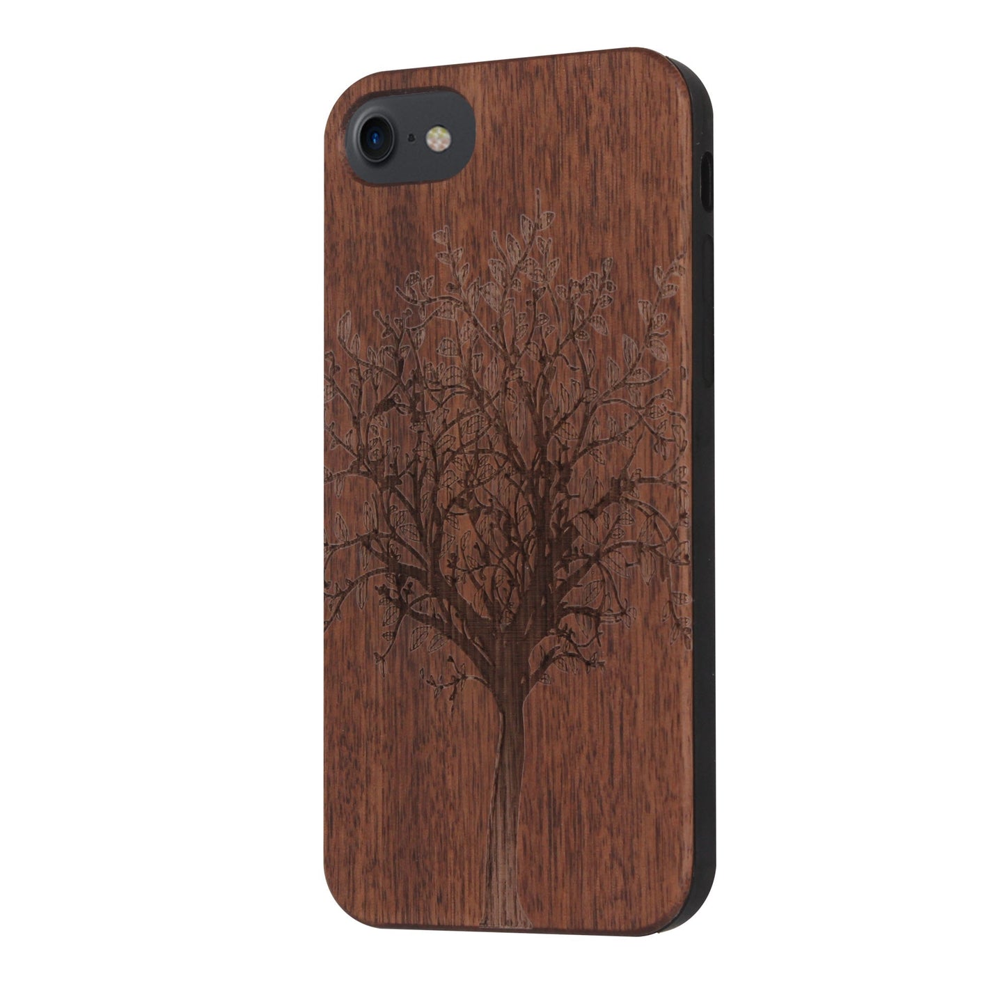Coque Lebensbaum Eden en bois de noyer pour iPhone 6/6S/7/8/SE 2/SE 3