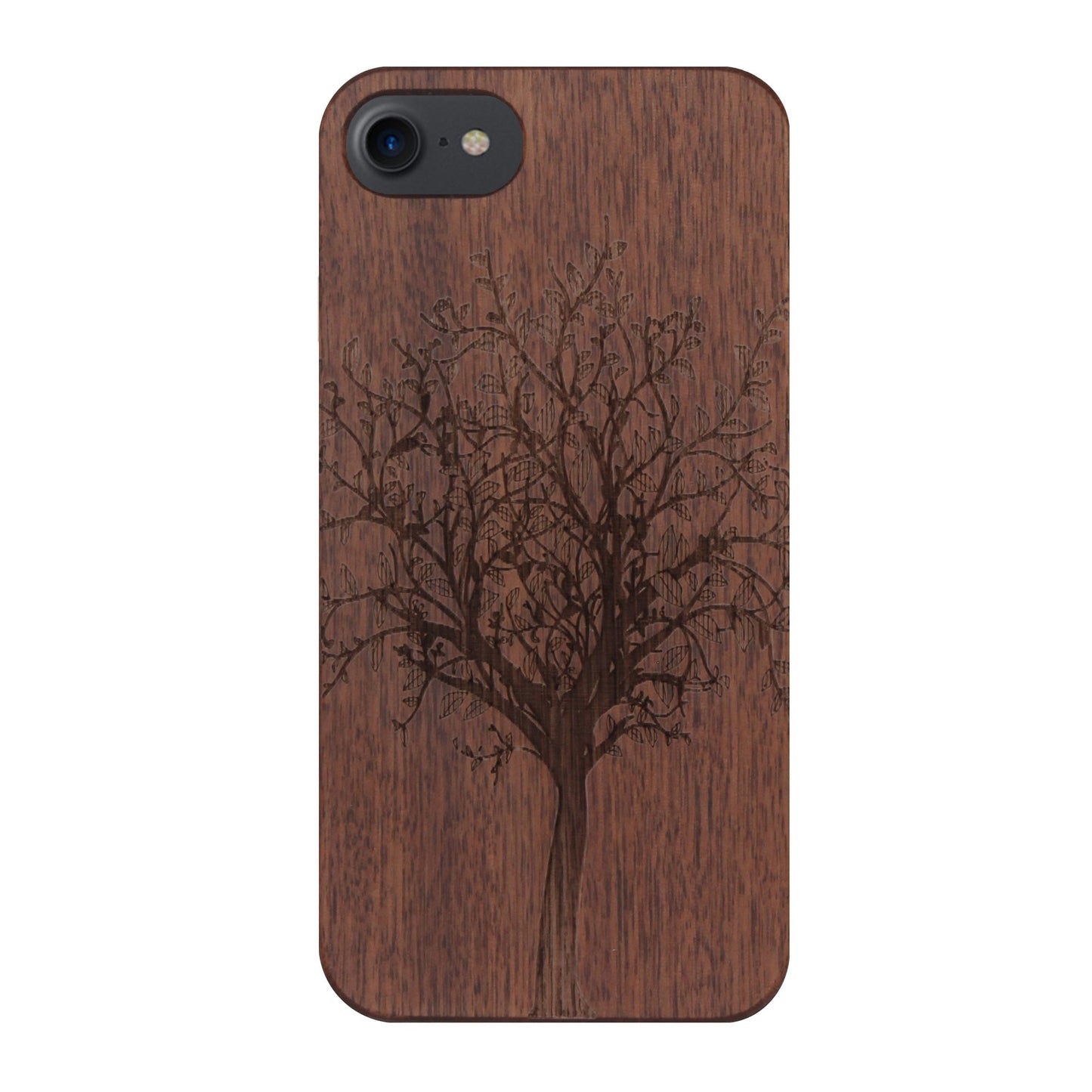 Coque Lebensbaum Eden en bois de noyer pour iPhone 6/6S/7/8/SE 2/SE 3