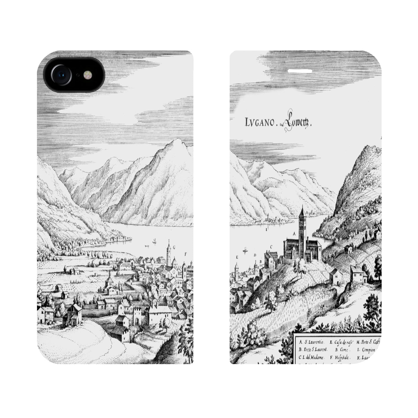 Coque Lugano Merian Panorama pour iPhone 6/6S/7/8/SE 2/SE 3