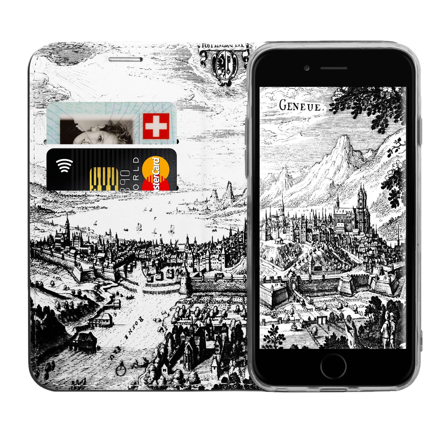 Coque Genève Merian Panorama pour iPhone 6/6S/7/8 Plus