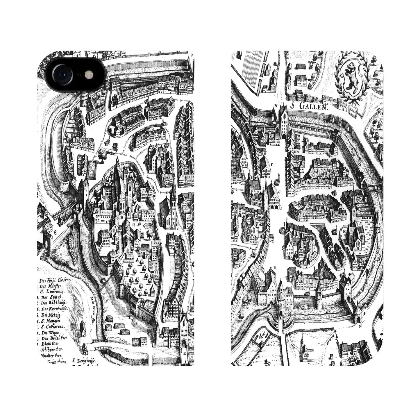 Coque Saint-Gall Merian Panorama pour iPhone 6/6S/7/8/SE 2/SE 3
