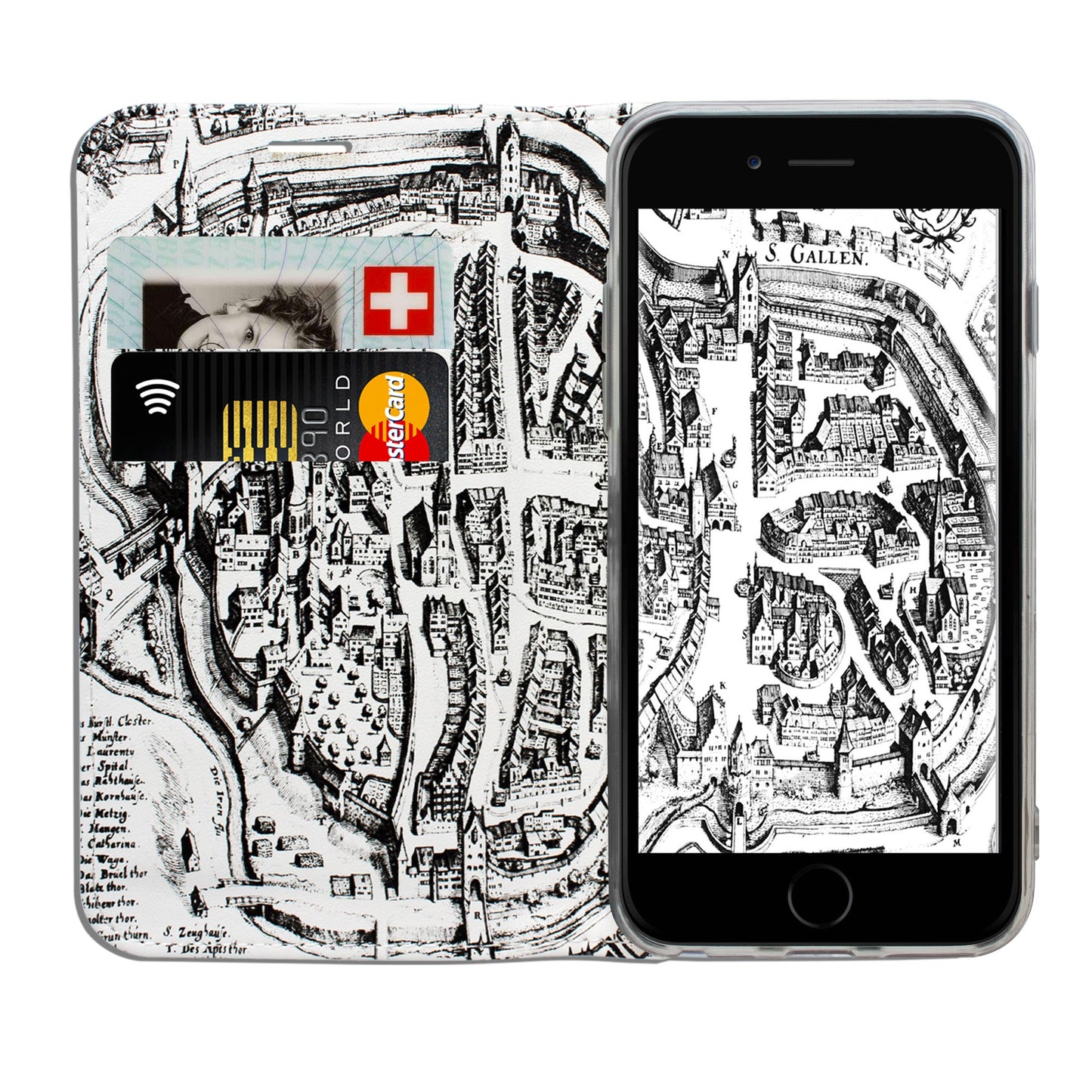 Coque Saint-Gall Merian Panorama pour iPhone 6/6S/7/8/SE 2/SE 3