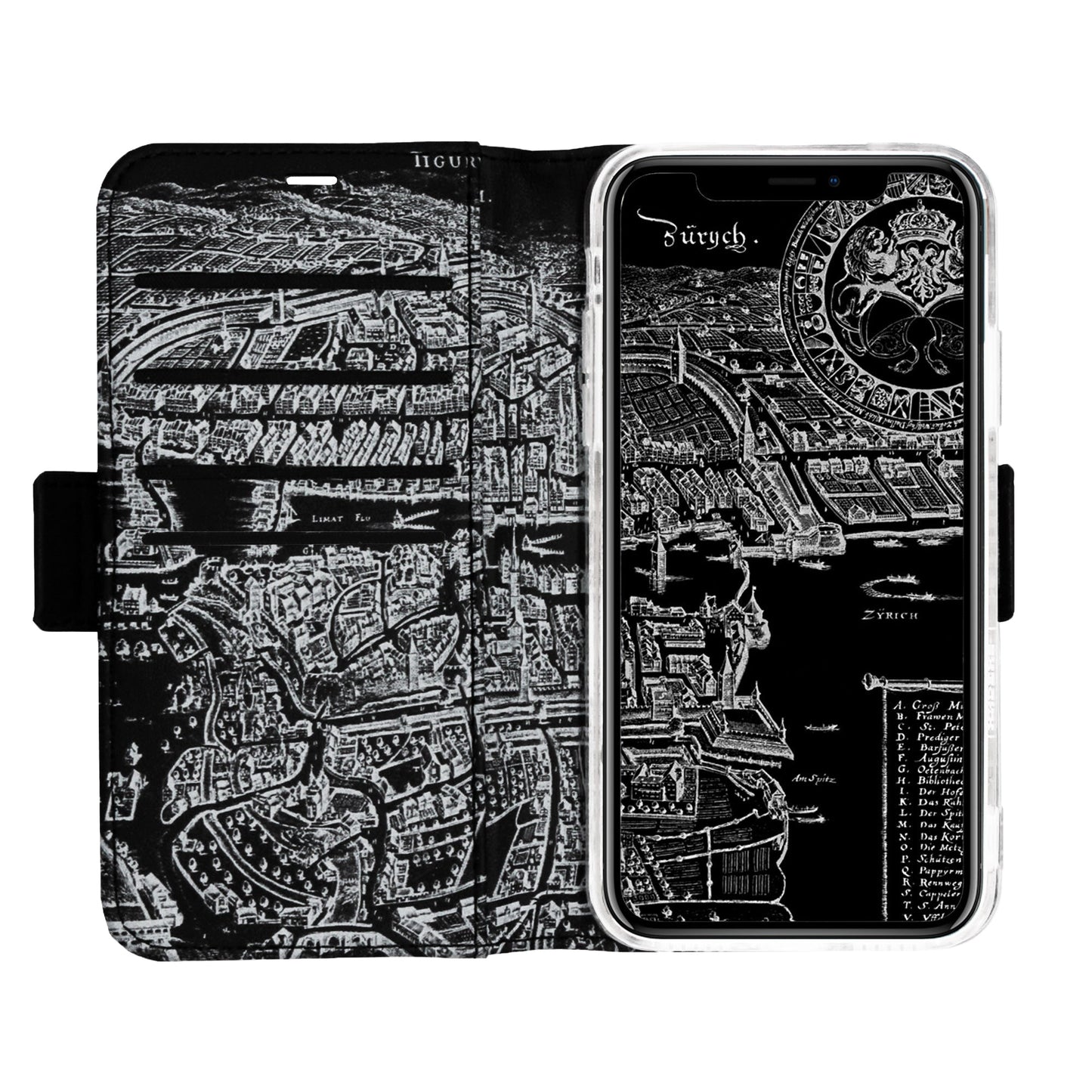 Coque Zurich Merian Negative Victor pour iPhone 12/12 Pro
