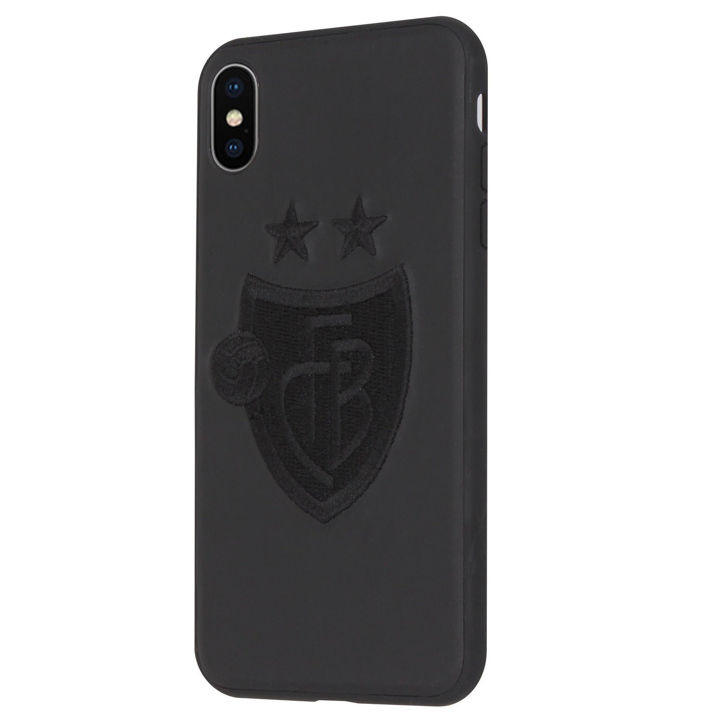 FCB schwarz Stitch Case für iPhone X/XS