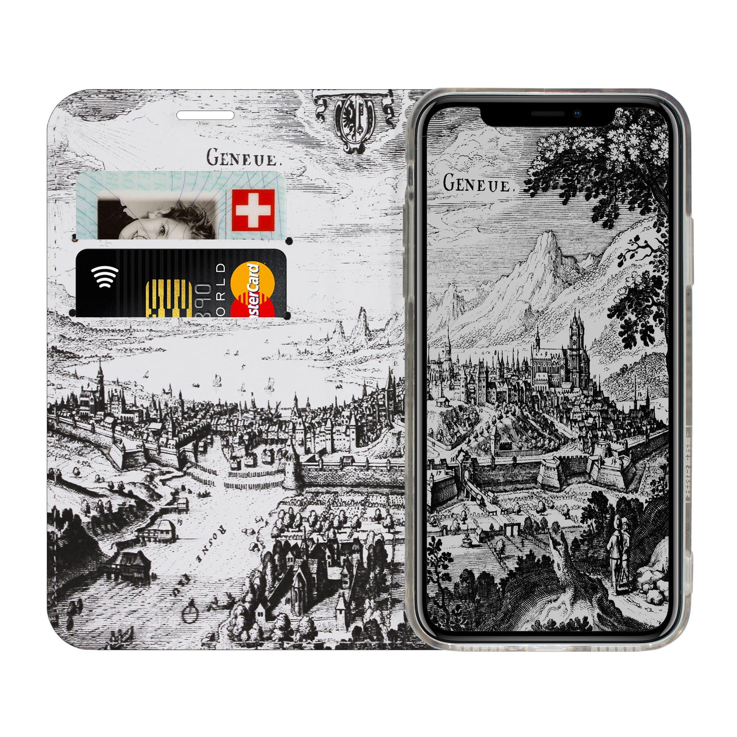 Genf Merian Panorama Case für iPhone X/XS