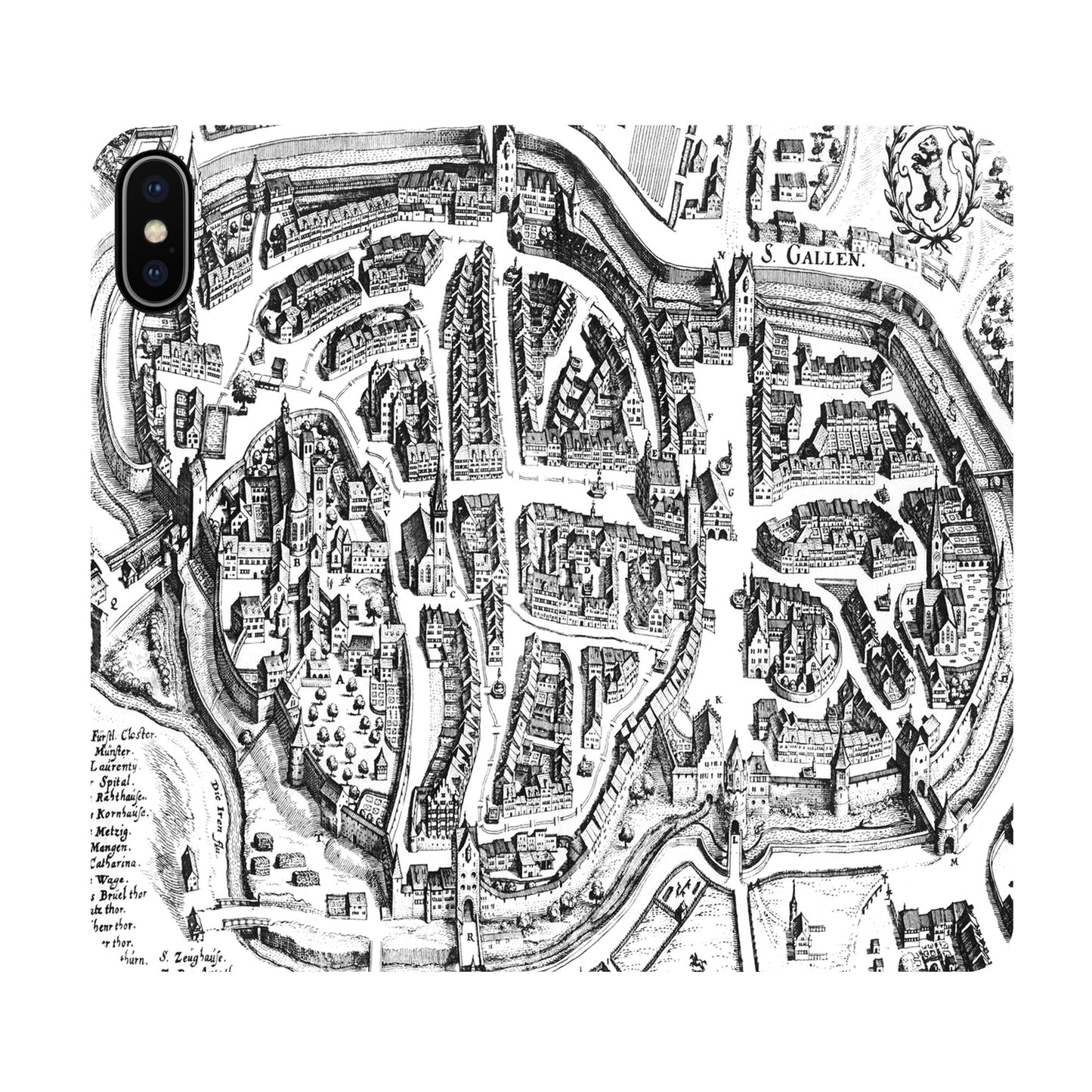 St. Gallen Merian Panorama Case for iPhone X/XS