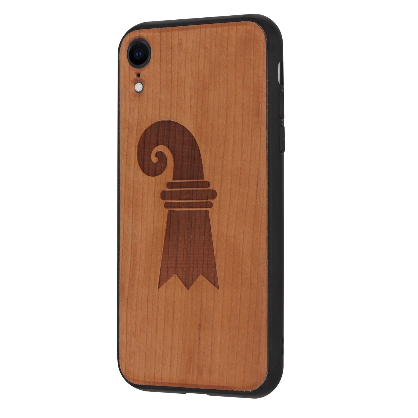 Baslerstab Eden case made of cherry wood for iPhone XR