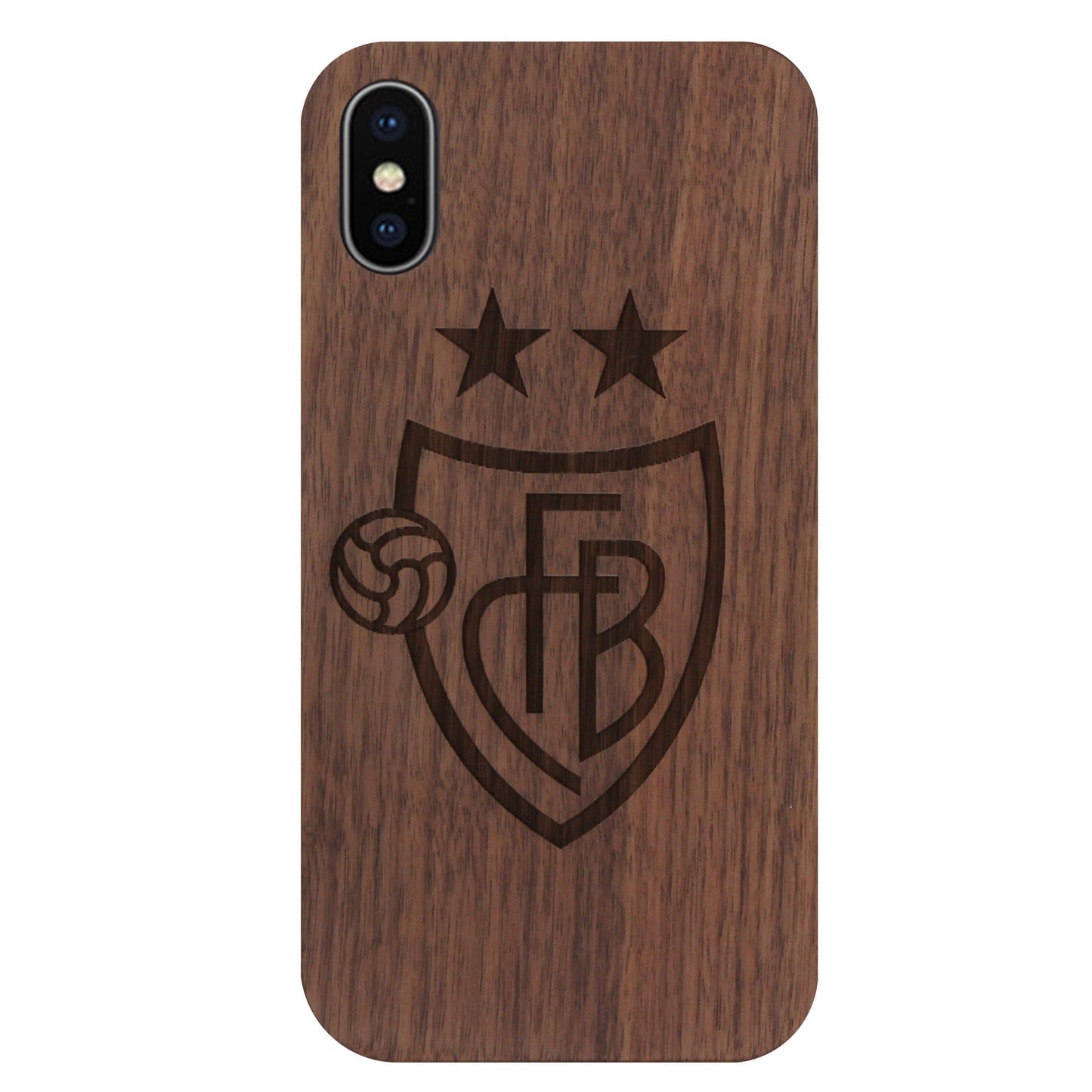 FCB Eden Case aus Nussbaumholz für iPhone XS Max