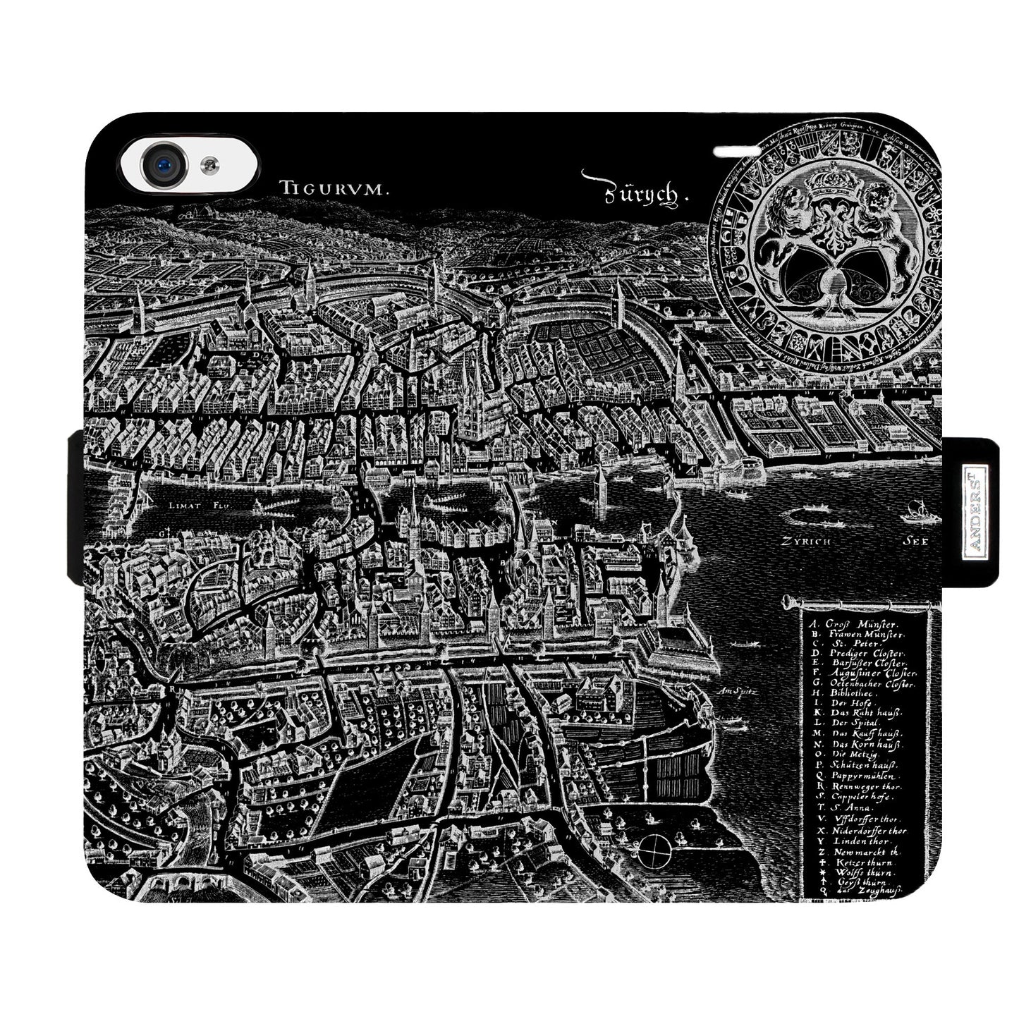 Zürich Merian Negative Victor Case for iPhone 5/5S/SE 1