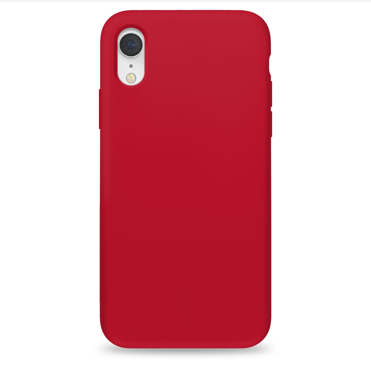 Coque en silicone carmin pour iPhone