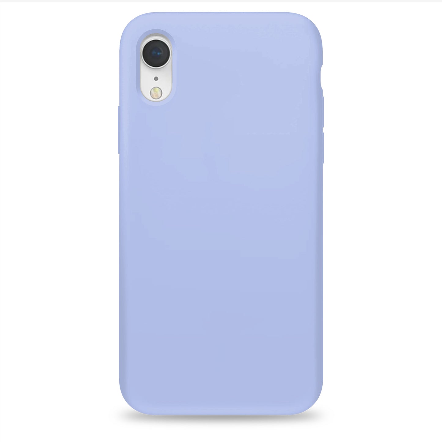 Coque en silicone violet pâle pour iPhone et Samsung
