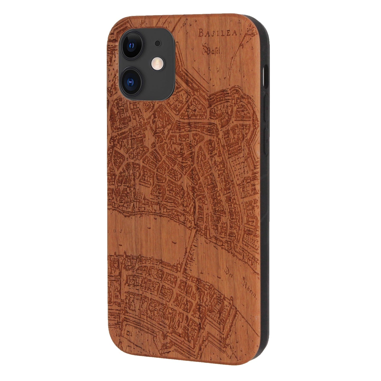 Basel Merian Eden case made of cherry wood for iPhone 11