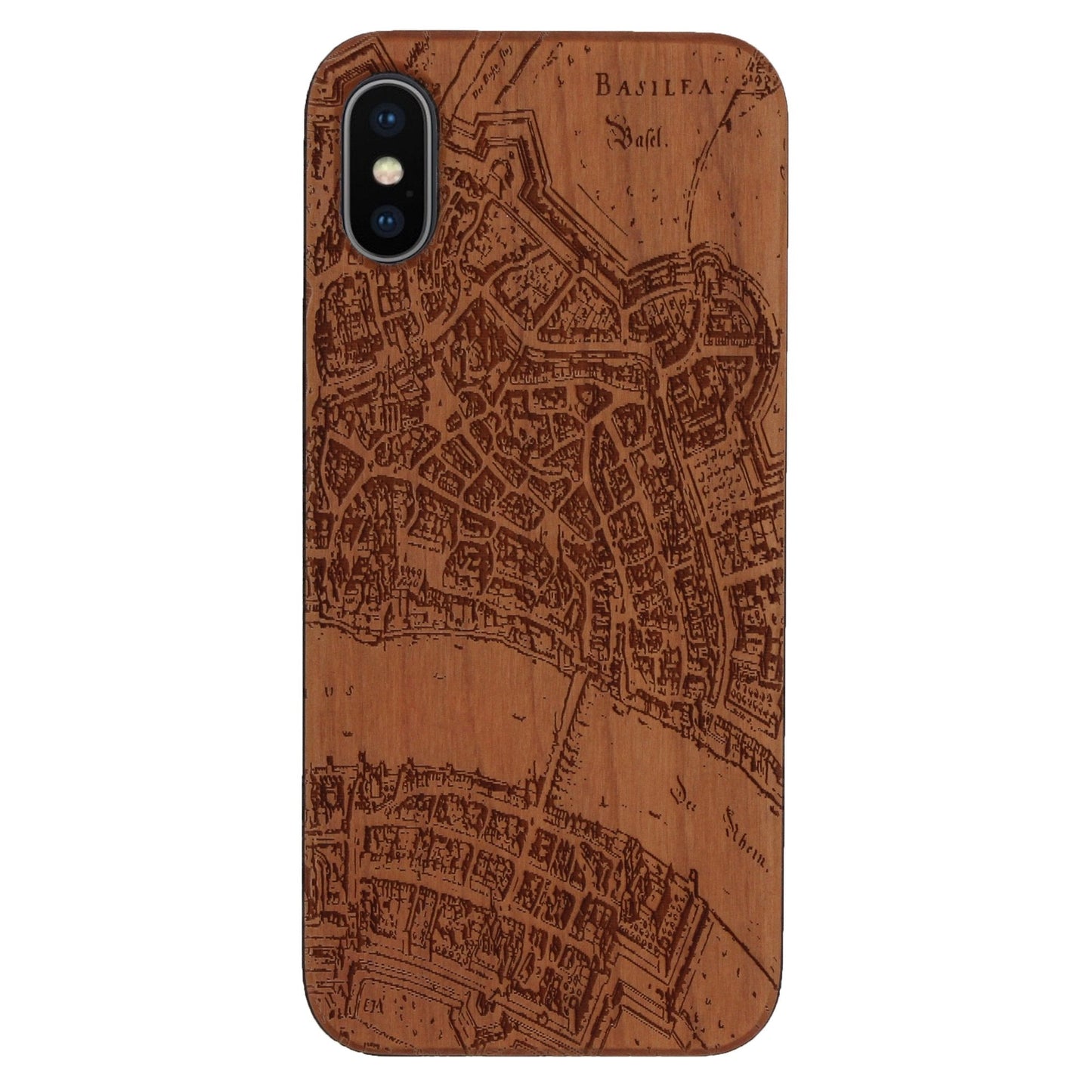 Basel Merian Eden Case aus Kirschholz für iPhone und Samsung