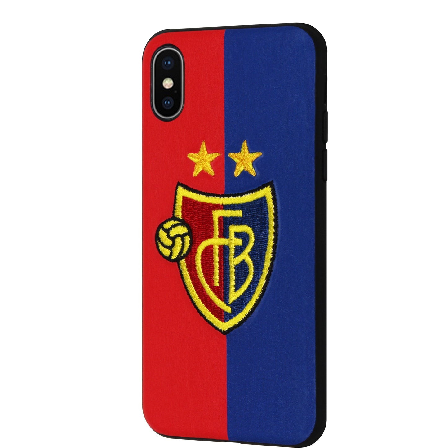 FCB rot / blau Stitch Case für iPhone X/XS