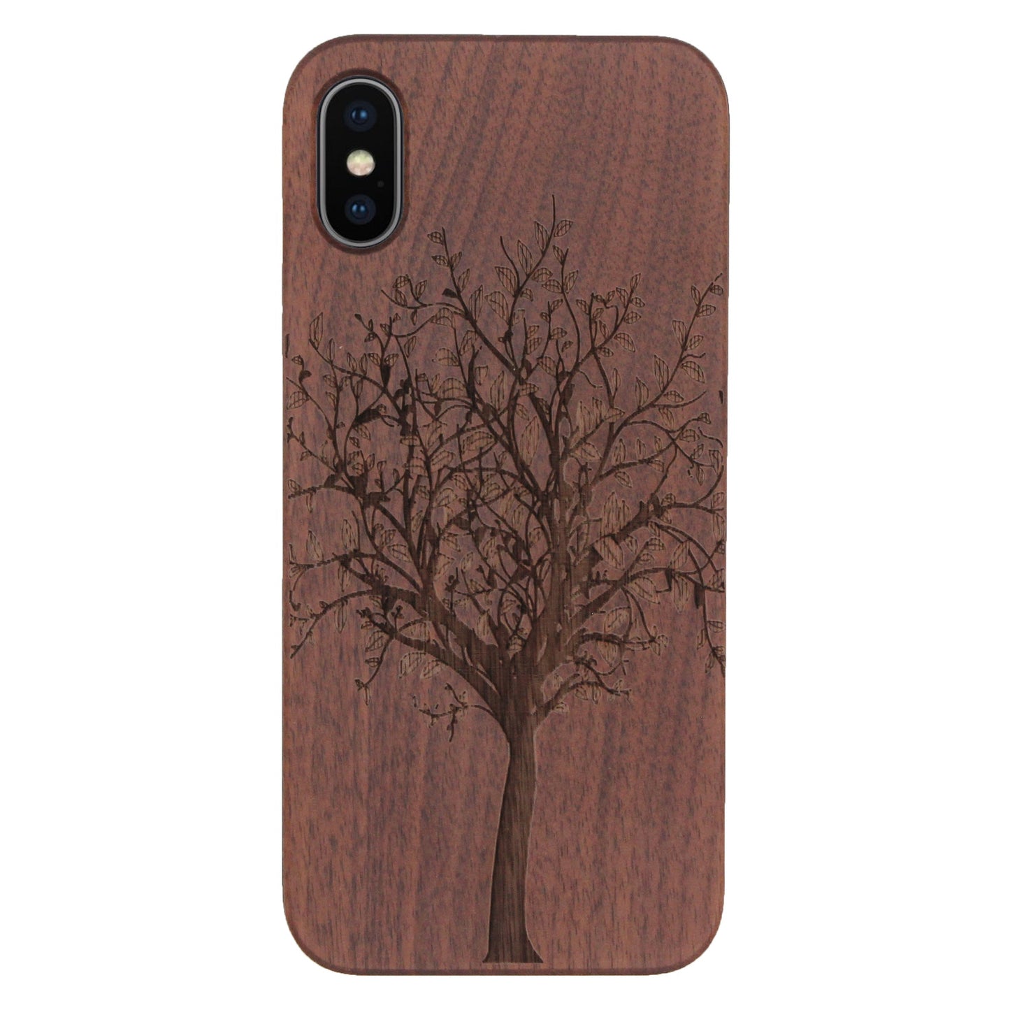 Lebensbaum Eden Case aus Nussbaumholz für iPhone XS Max