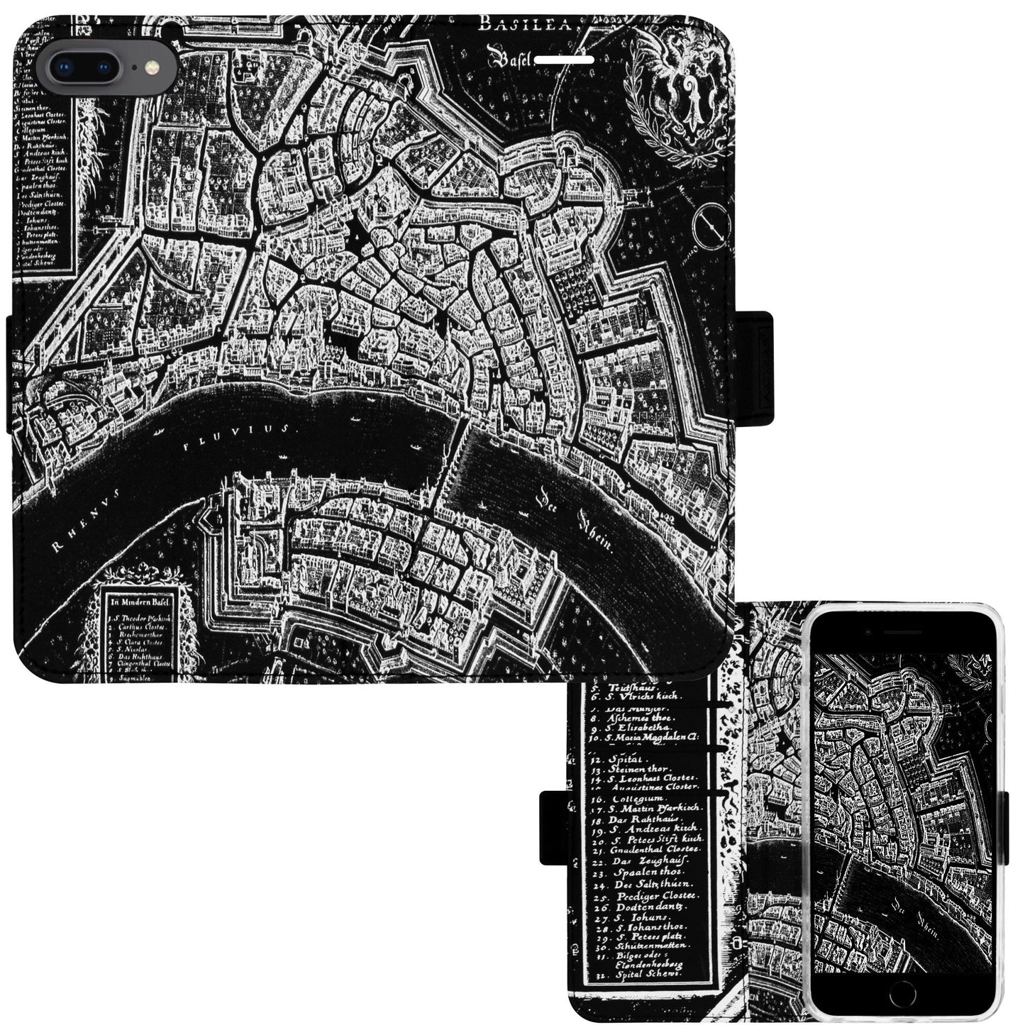 Basel Merian Negativ Victor Case für iPhone 6/6S/7/8 Plus
