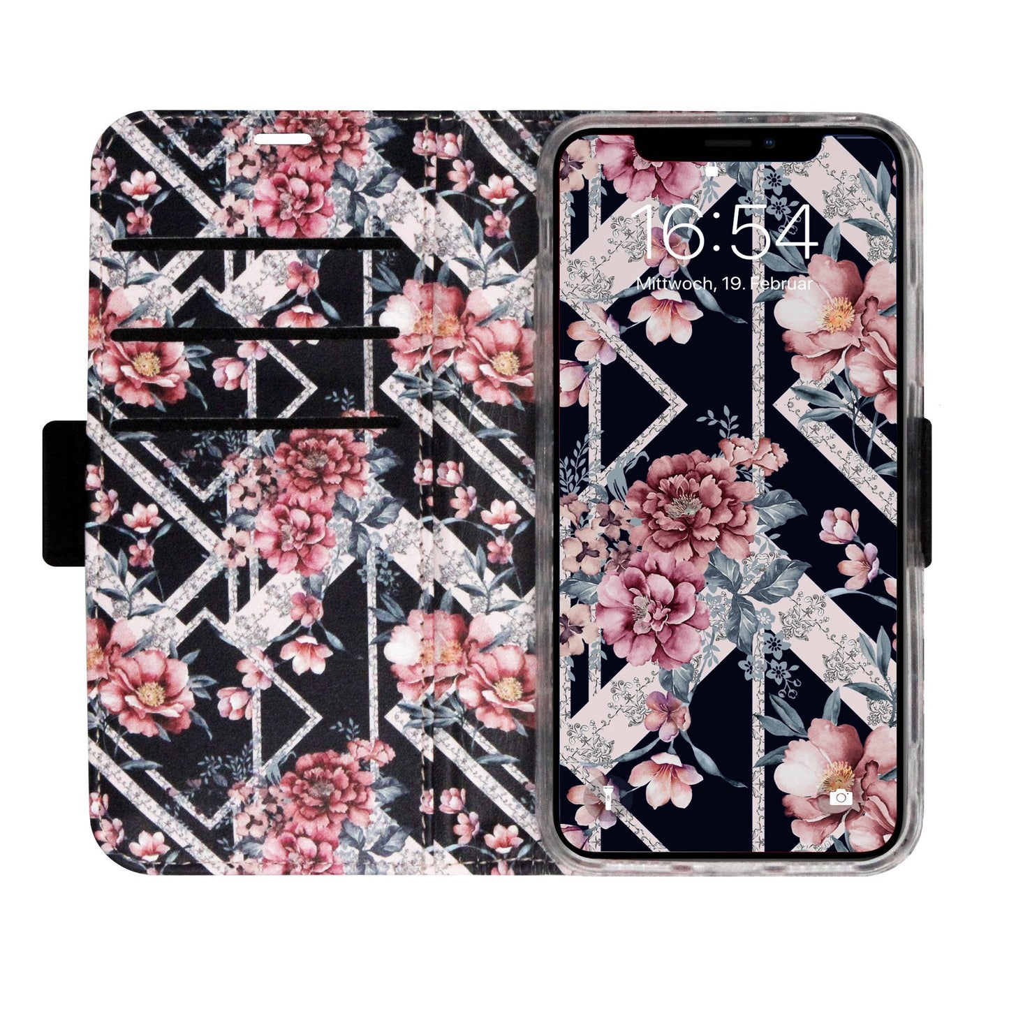 Black Flower Victor Case für iPhone 11