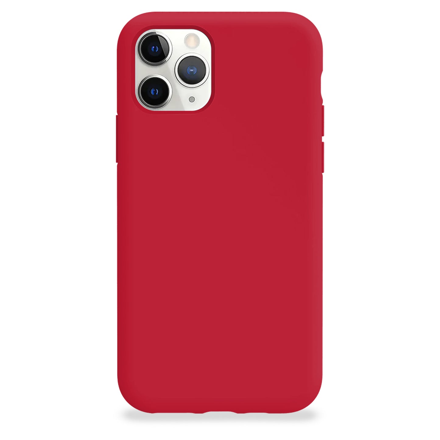 Coque en silicone carmin pour iPhone