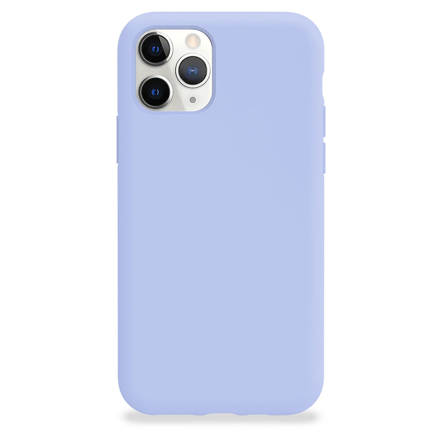 Coque en silicone violet pâle pour iPhone et Samsung