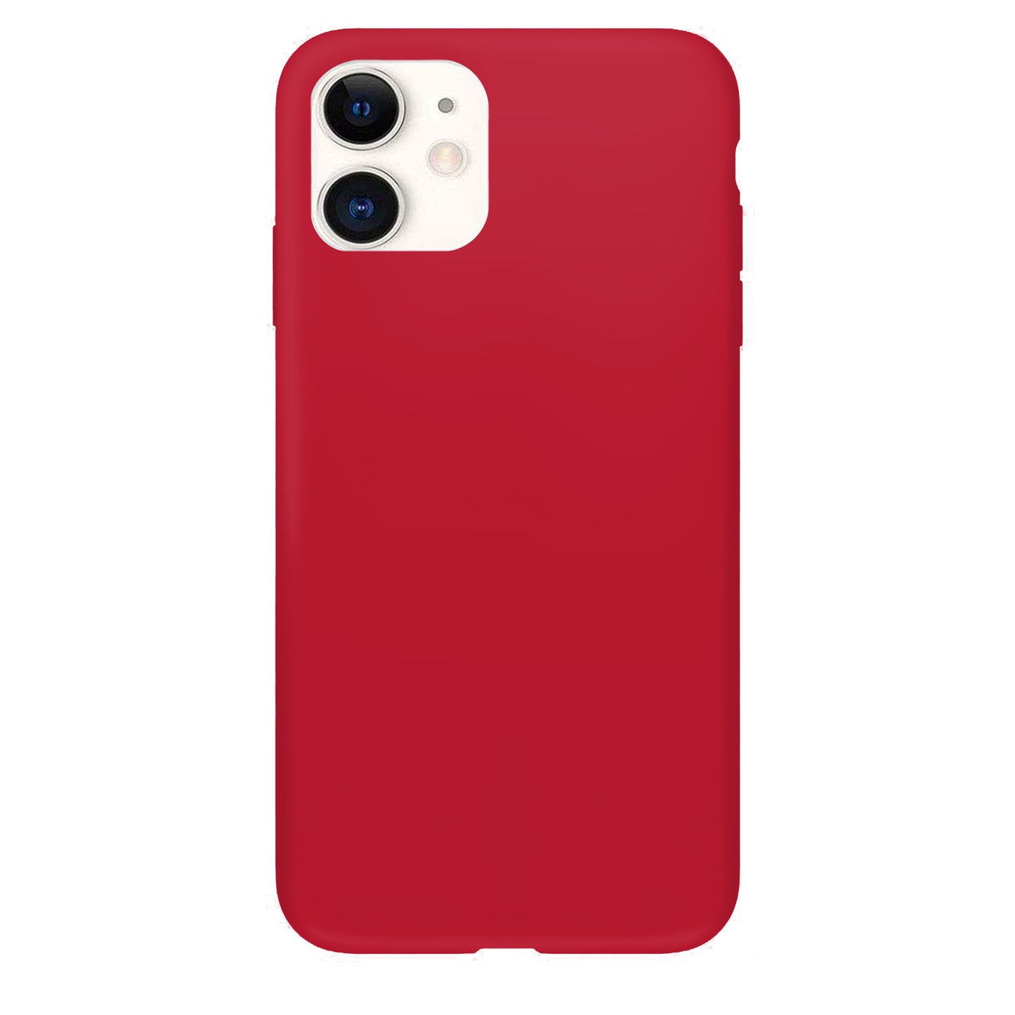 Coque en silicone carmin pour iPhone