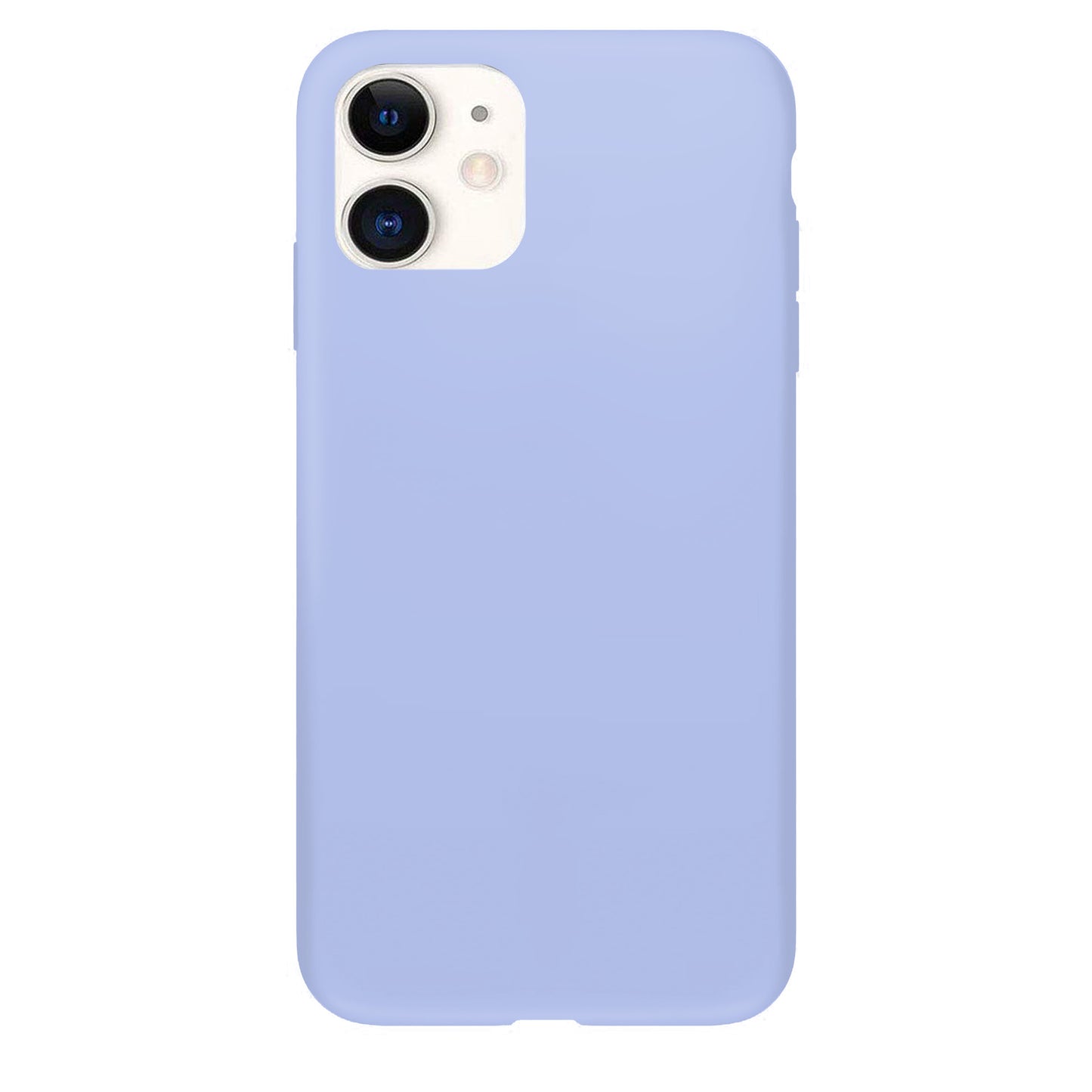 Coque en silicone violet pâle pour iPhone et Samsung