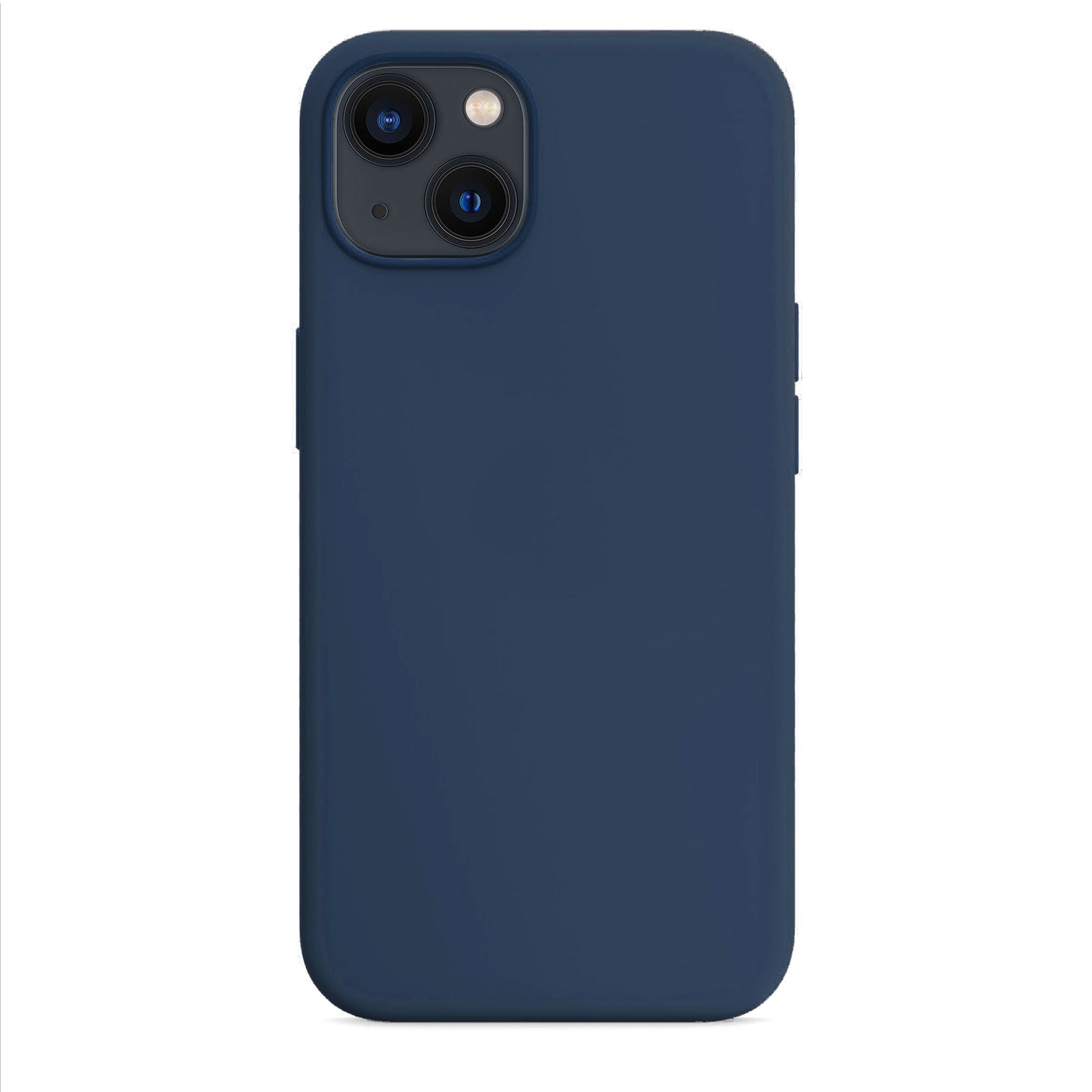 Coque en silicone bleu abysse pour iPhone