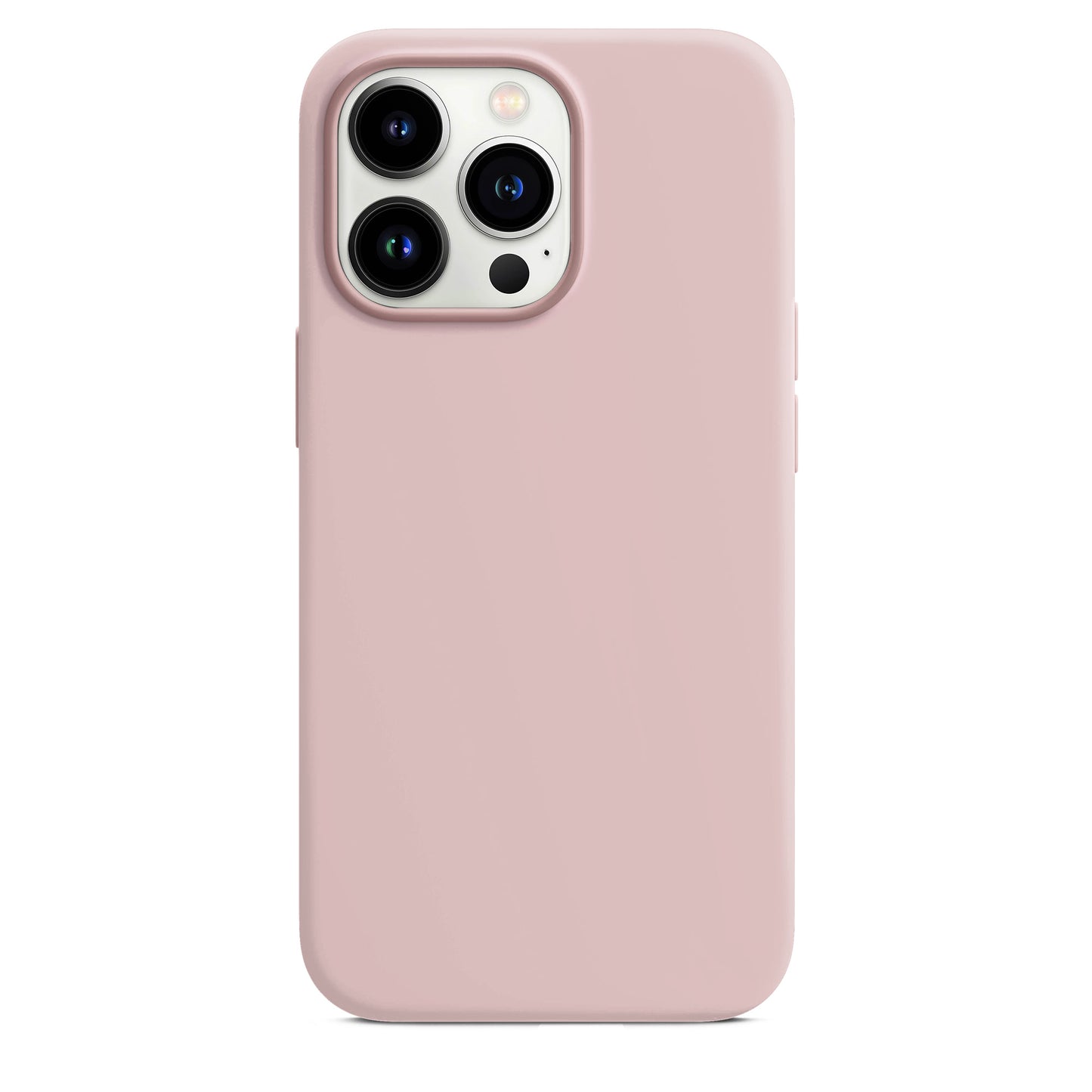 Coque en silicone rose craie pour iPhone