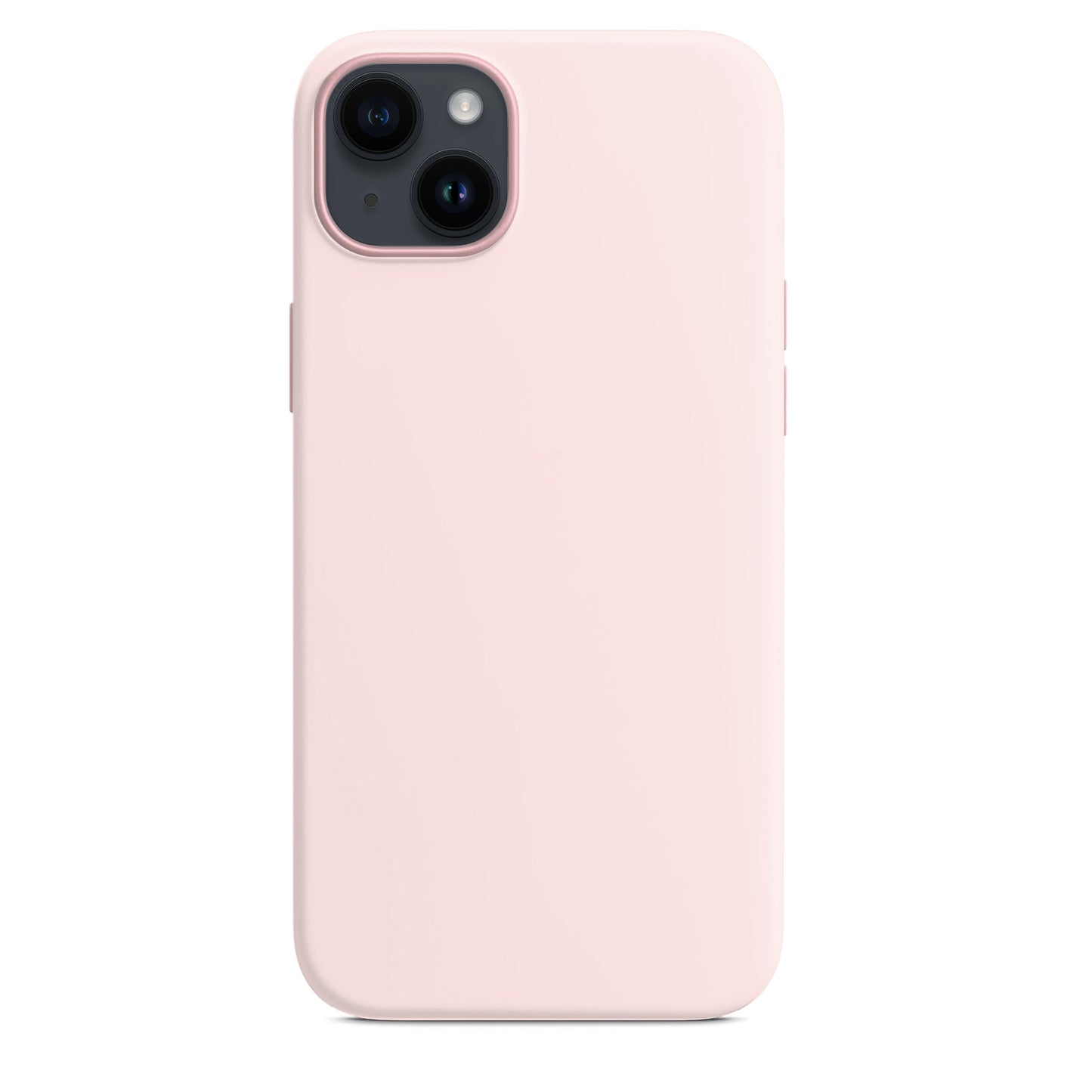 Coque en silicone rose craie pour iPhone