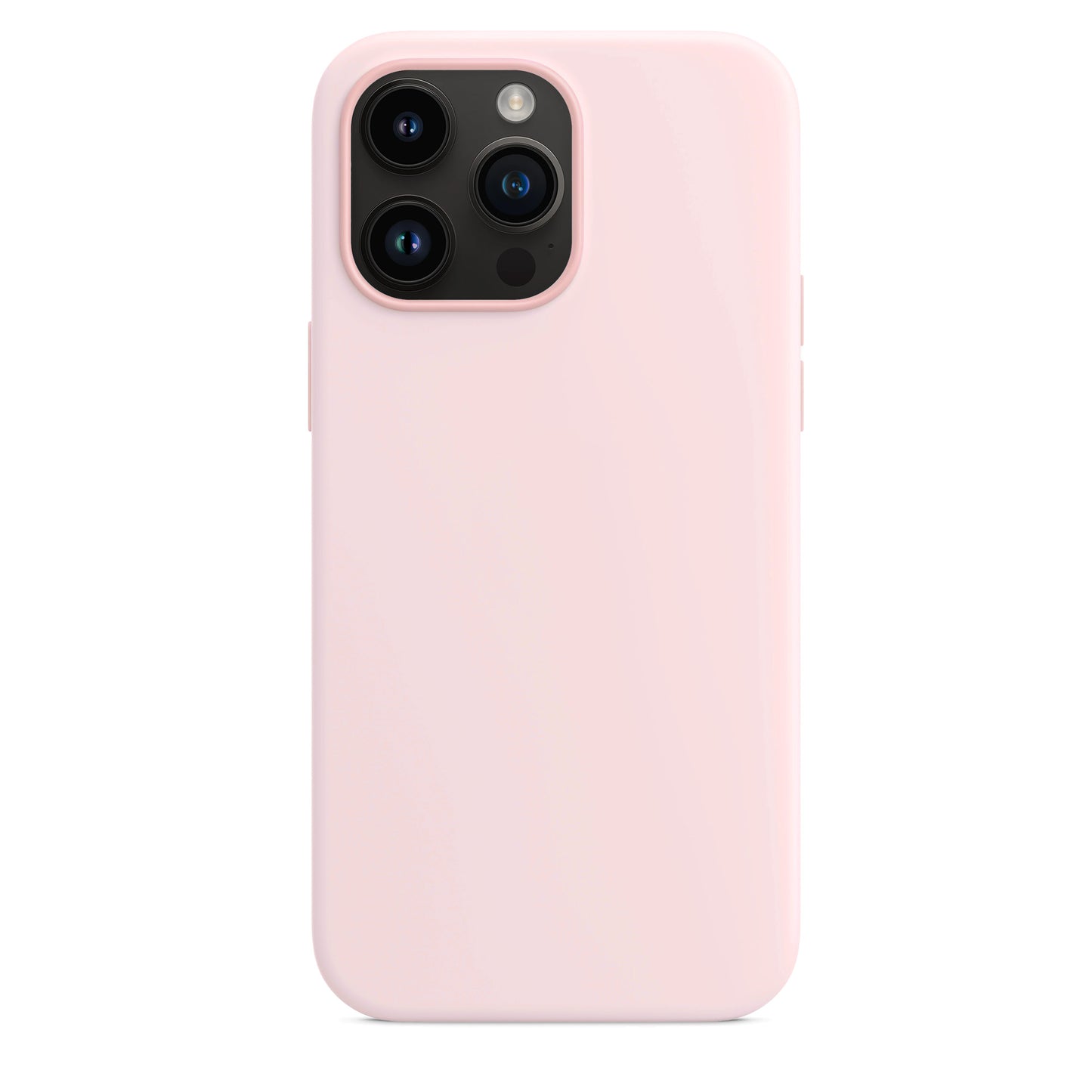 Coque en silicone rose craie pour iPhone