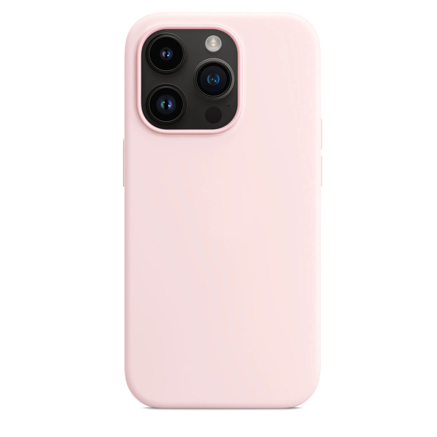 Coque en silicone rose craie pour iPhone