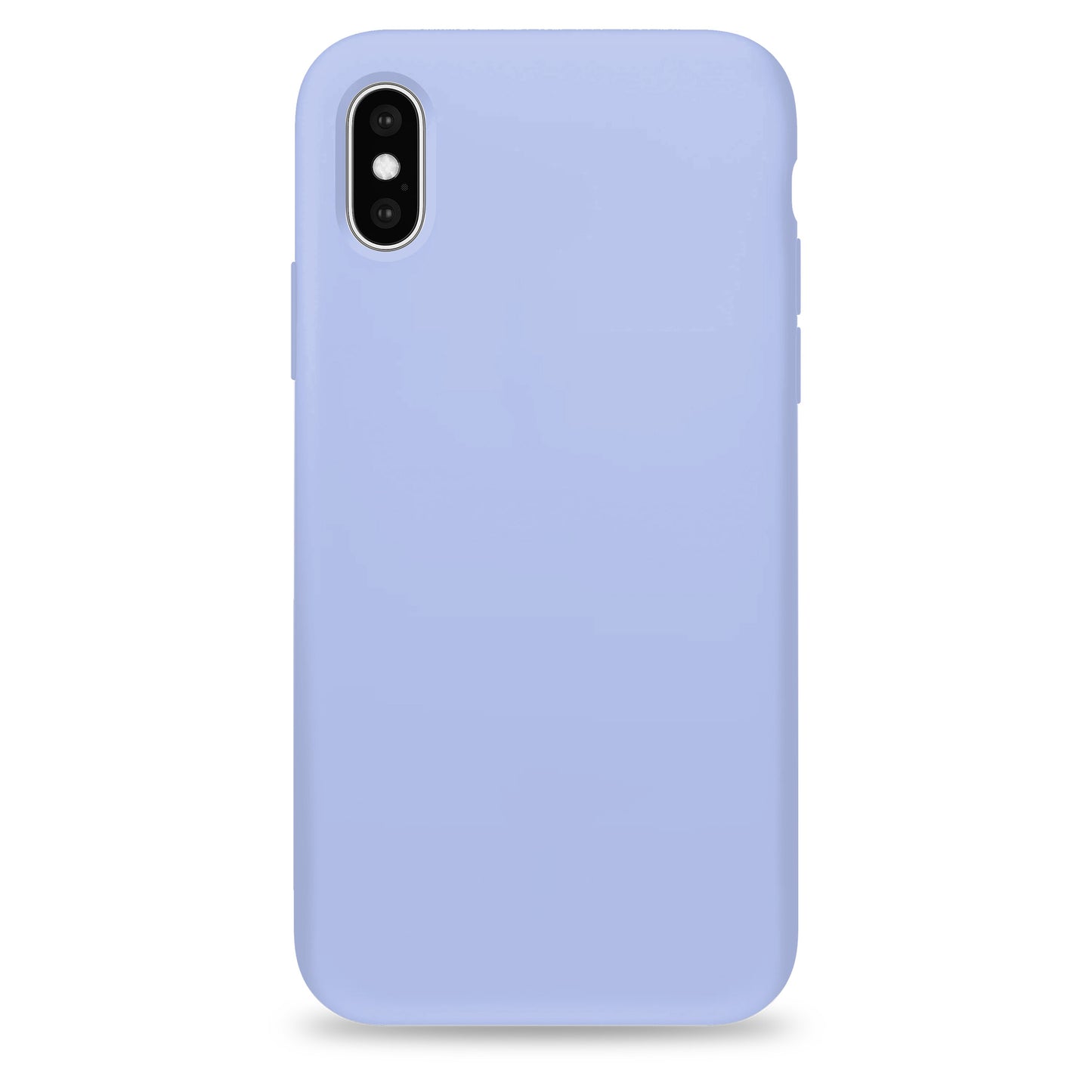 Coque en silicone violet pâle pour iPhone et Samsung