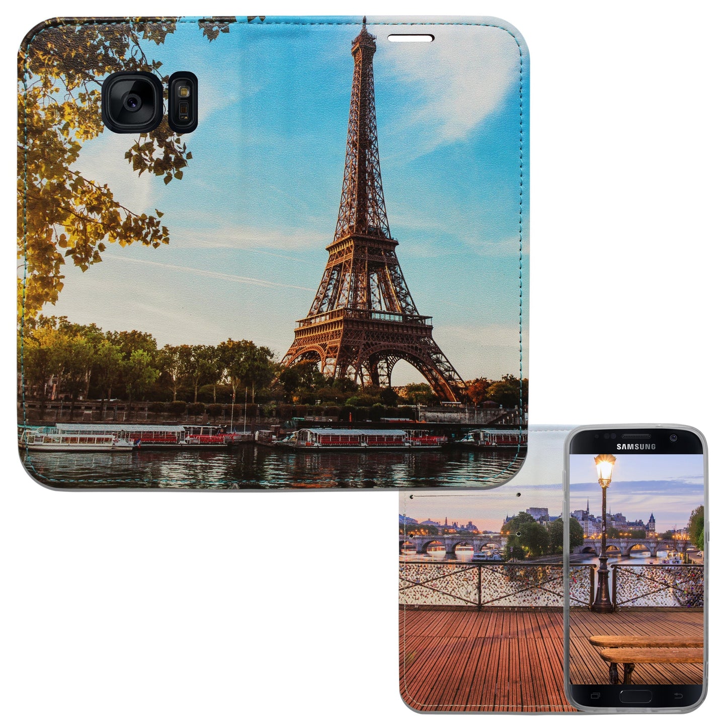 Paris City Panorama Case für Samsung Galaxy S7