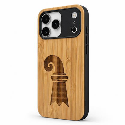 Baslerstab Eden Case aus Bambus für das iPhone 17 Pro mit MagSafe