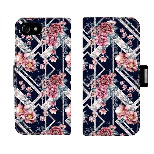 Black Flower Victor Case für das iPhone 6/6S/7/8/SE 2020/SE 2022