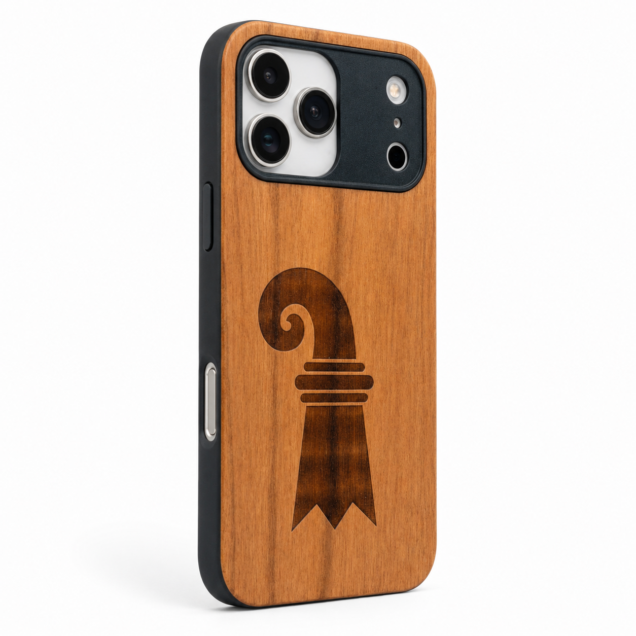 Baslerstab Eden Case aus Kirschholz für das iPhone 17 Pro mit MagSafe