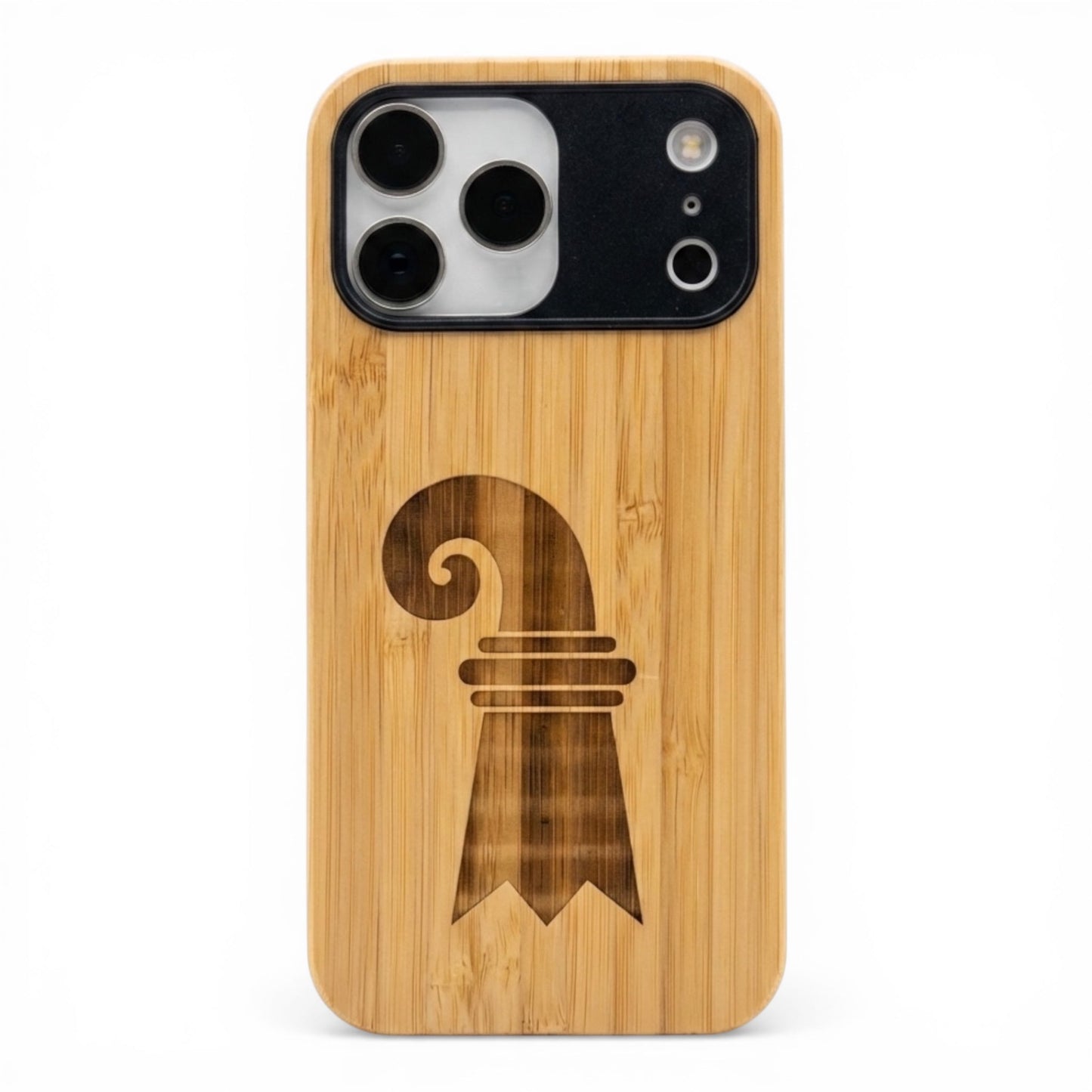 Baslerstab Eden Case aus Bambus für das iPhone 17 Pro mit MagSafe