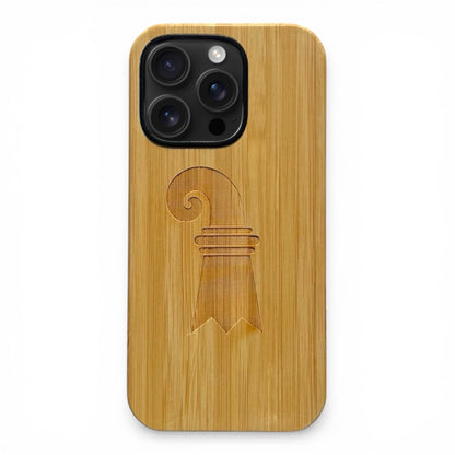 Baslerstab Case aus Bambus für das iPhone 16 Pro mit MagSafe