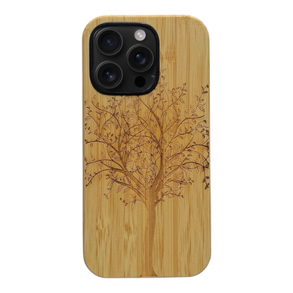 Lebensbaum Eden Case aus Bambus für das iPhone 16 Pro mit MagSafe