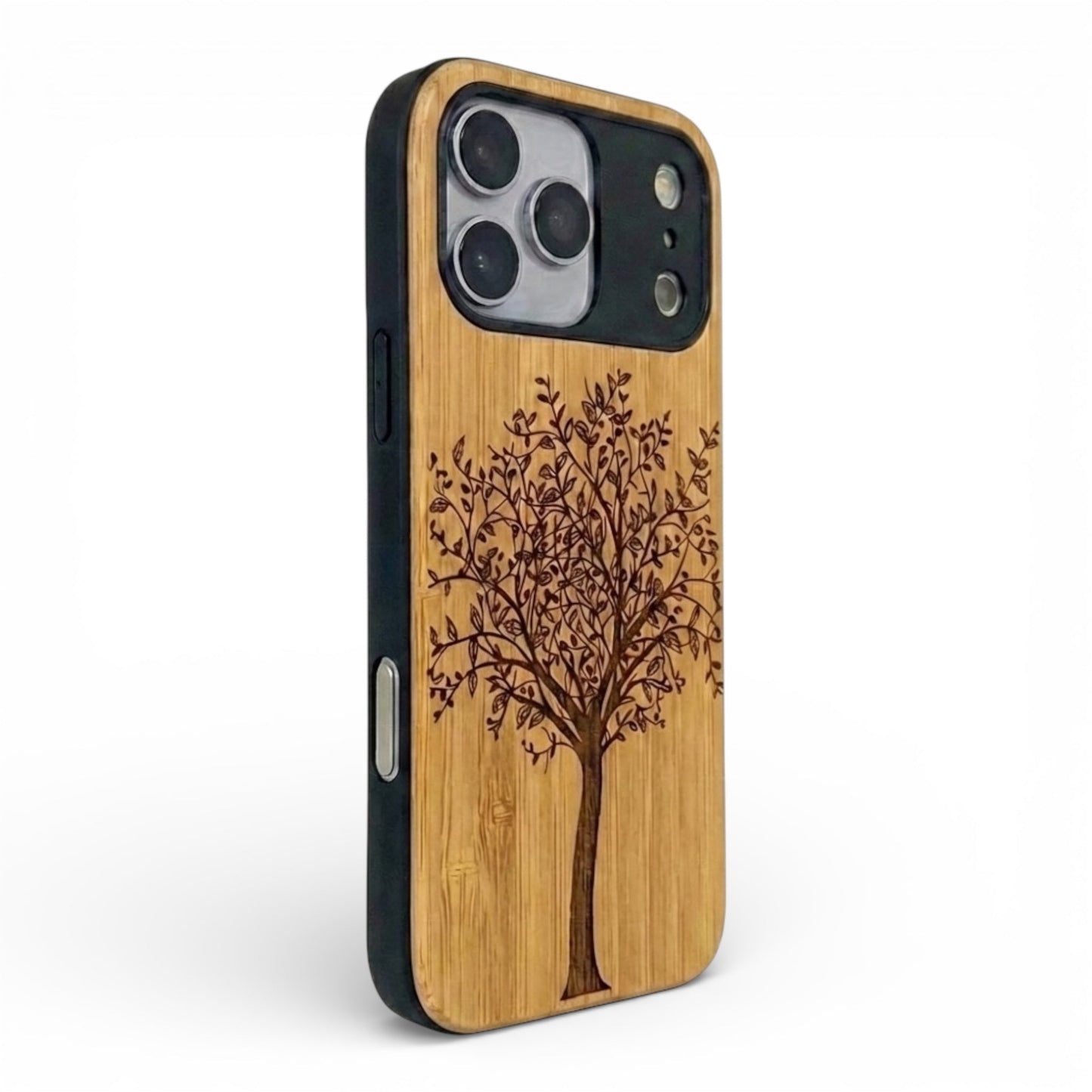 Lebensbaum Eden Case aus Bambus für das iPhone 17 Pro Max mit MagSafe