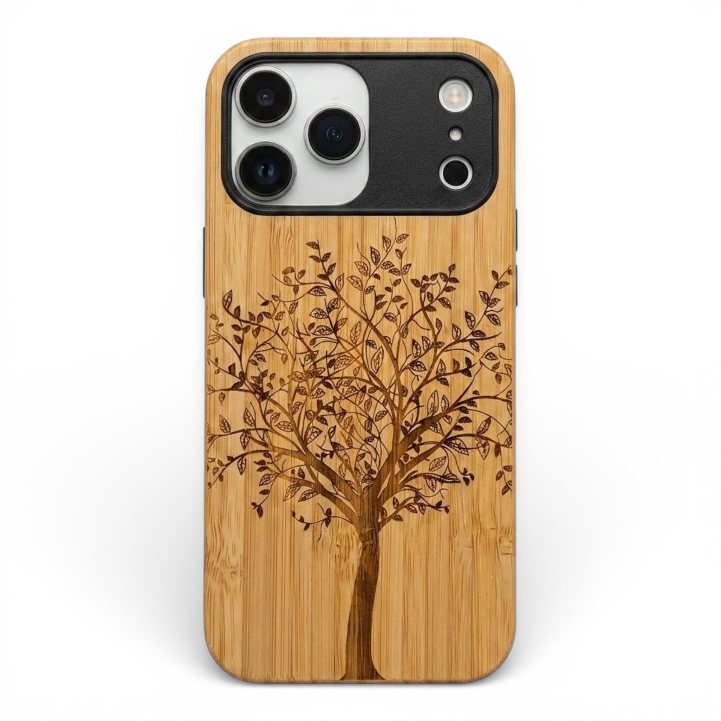 Lebensbaum Eden Case aus Bambus für das iPhone 17 Pro Max mit MagSafe