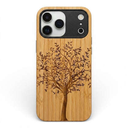 Lebensbaum Eden Case aus Bambus für das iPhone 17 Pro Max mit MagSafe