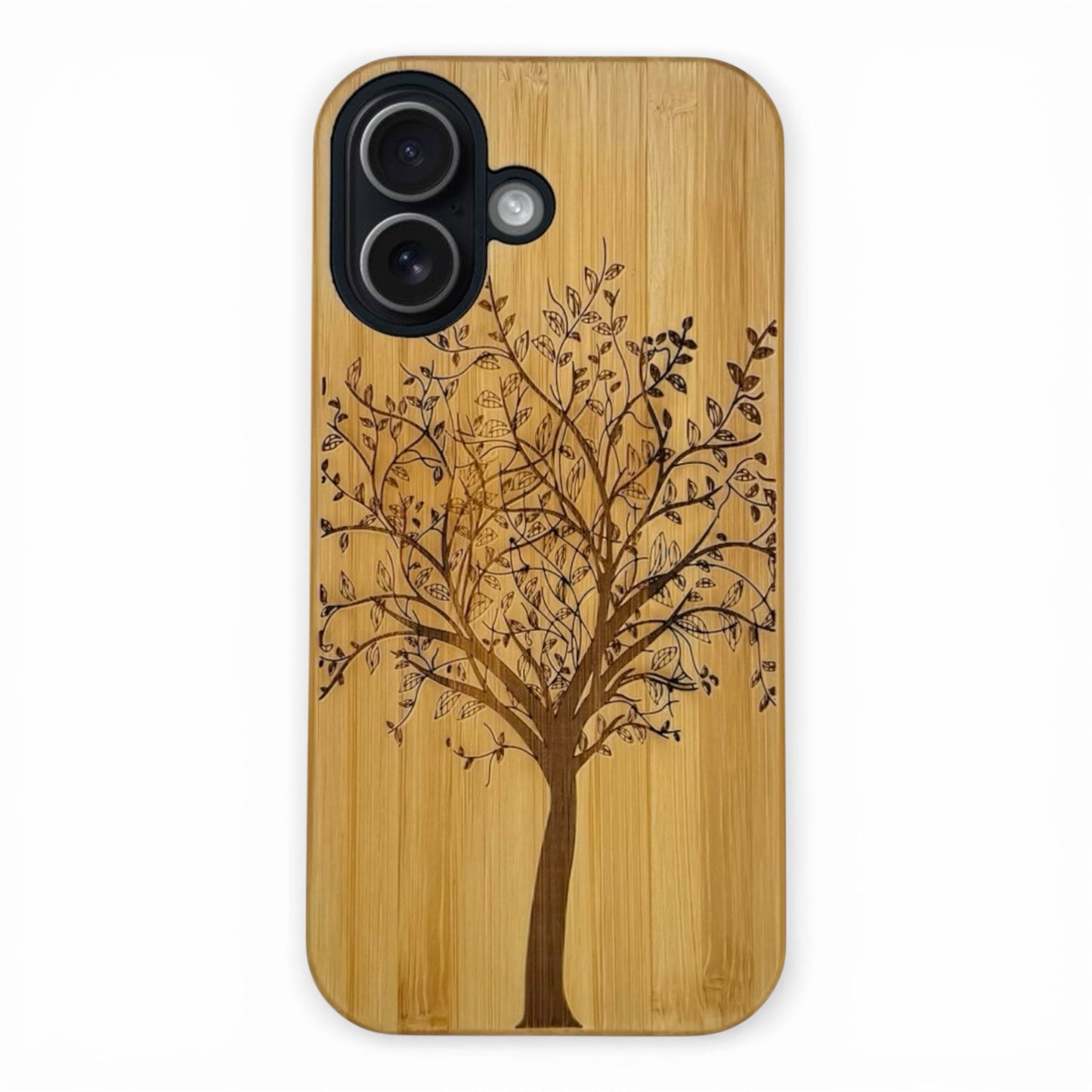Lebensbaum Eden Case aus Bambus für das iPhone 16 mit MagSafe