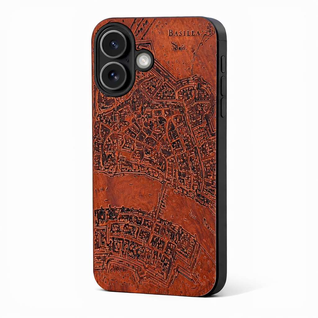 Basel Merian Eden Case aus Rosenholz für das iPhone 16 mit MagSafe