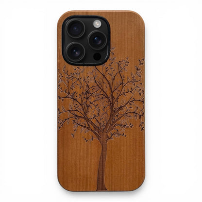 Lebensbaum Eden Case aus Kirschholz für das iPhone 16 Pro mit MagSafe
