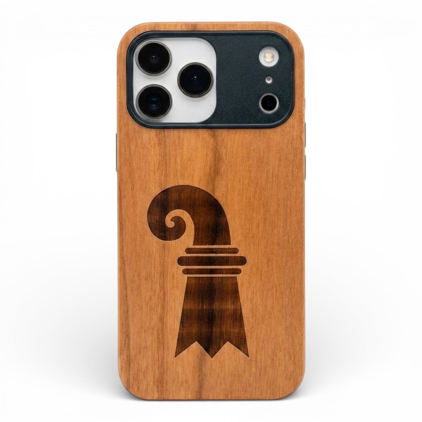 Baslerstab Eden Case aus Kirschholz für das iPhone 17 Pro Max mit MagSafe