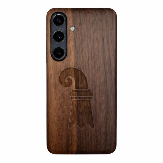 Eden Case aus Nussbaumholz Baslerstab für Samsung Galaxy S22